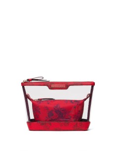 Косметичка 2-Piece Makeup Bag Red Floral