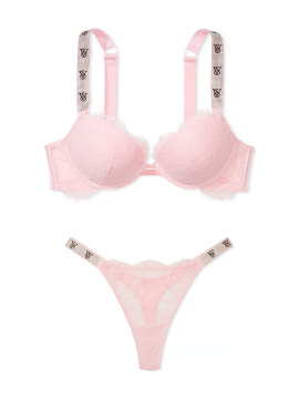 Комплект белья Shine Strap Push-up Bra Pretty Blossom Set