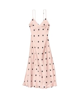 Пеньюар Silk Slip Dress Pink Dot