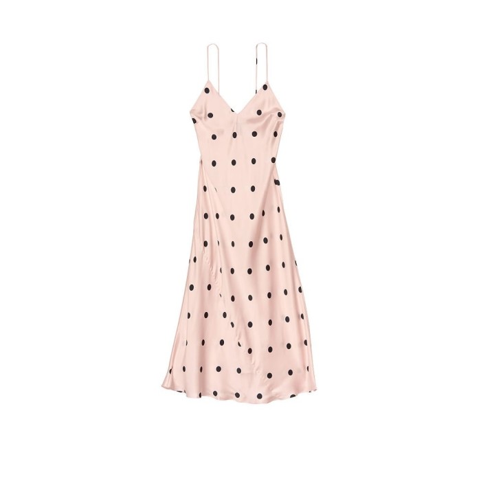 Пеньюар Silk Slip Dress Pink Dot
