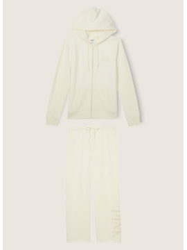 Спортивний костюм PINK Everyday Fleece Zip-up Hoodie Creamer