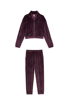 Велюровый костюм Velour Ribbed Lounge Winter Wine