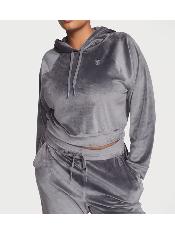 Велюровий костюм Ribbed Velour Hoodies Jogger Infinity