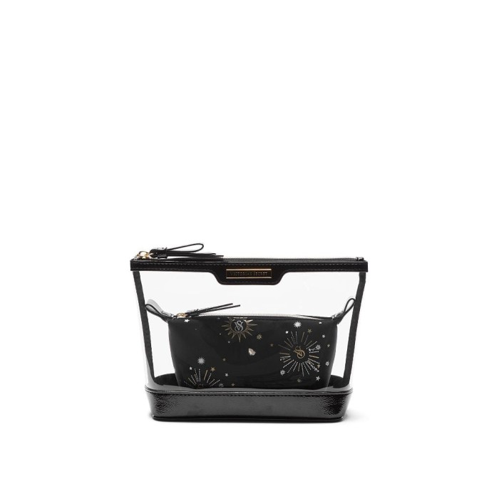 Косметичка 2-Piece Makeup Bag Black Celestial
