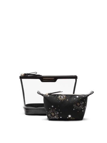 Косметичка 2-Piece Makeup Bag Black Celestial