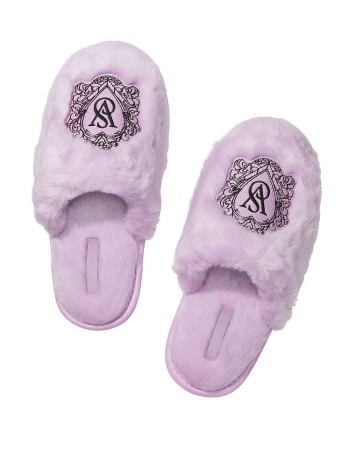 Домашні капці closed-Toe Faux Fur Slipper lilac