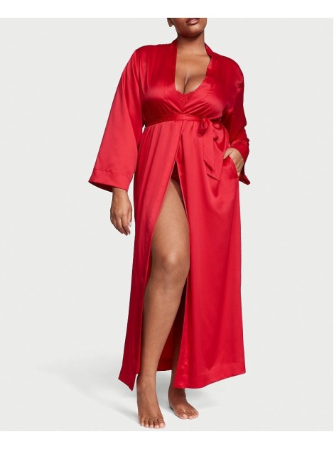 Халат Satin Long Robe Lipstick