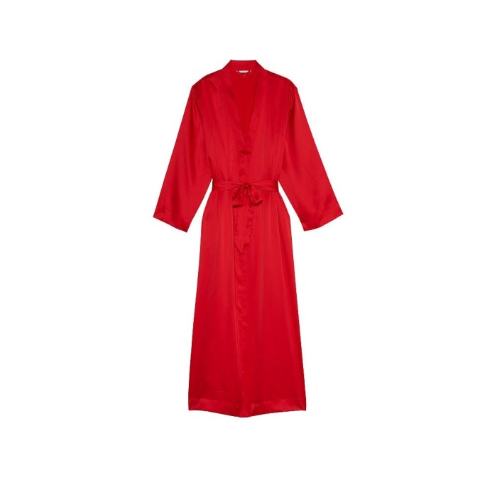 Халат Satin Long Robe Lipstick