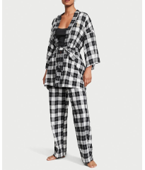 Пижама Victoria’s Secret Flannel 3-Piece Long Pajama Set