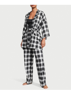 Піжама Victoria's Secret Flannel 3-Piece Long Pajama Set