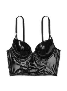 Бюстьє Midnight Affair Faux Patent Leather Push-Up Corset Top