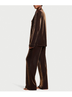 Пижама Shimmer Knit Long Pajama Set Gold 