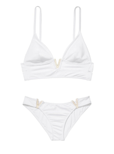 Купальник V-hardware White SHIMMER Bralette & Brazilian panty