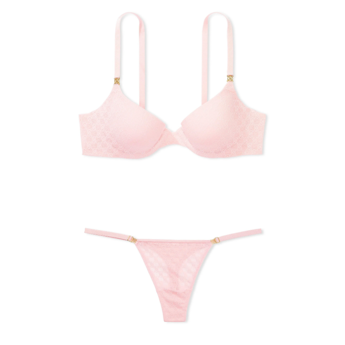Комплект білизни Icon Push-Up Demi Bra Pretty Blossom Thong Set