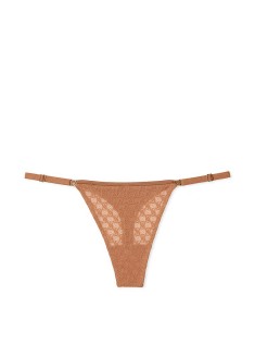 Трусики Icon Lace Strappy Thong Panty Toffee