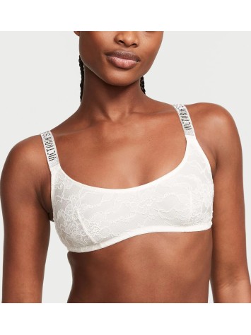 Комплект білизни Shine Strap Lace Bralette Coconut White Set Комплект білизни Shine Strap Lace Bralette Coconut White Set