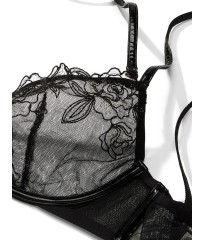 Комплект білизни Midnight Affair Embroidery Low-Cut Demi Bra black Set