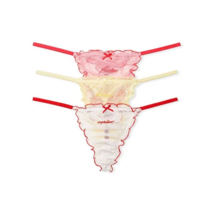 Трусики Panty Set Mesh V-string 3 pack set