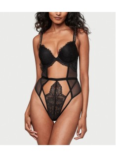 Боді Chain Strap Lace Push-Up Teddy