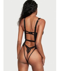 Боди Chain Strap Lace Push-Up Teddy