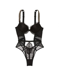 Боді Chain Strap Lace Push-Up Teddy