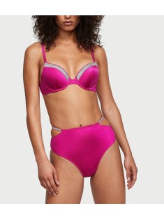Купальник Shine-Trim Push-Up Bikini Top High-Waist Cheeky Berry Blush