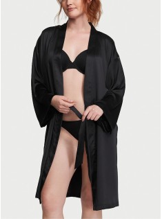 Халат Satin Midi Robe Black