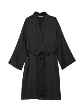 Халат Satin Midi Robe Black