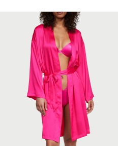 Халат Satin Midi Robe Hot Pink