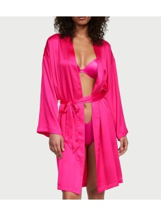 Халат Satin Midi Robe Hot Pink