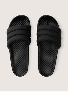 Шльопанці PINK Puffer Slide Black