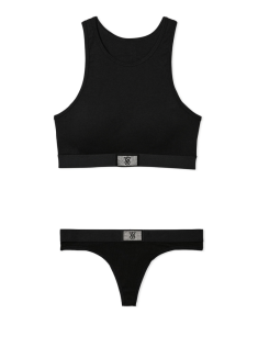 Комплект белья Shine Patch Cotton High-Neck Racerback Bralette Set