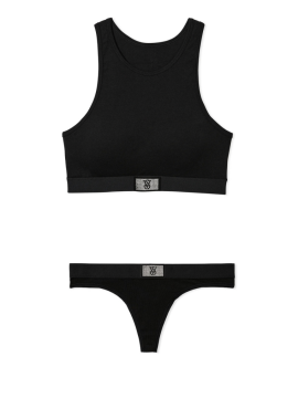 Комплект білизни Shine Patch Cotton High-Neck Racerback Bralette Set