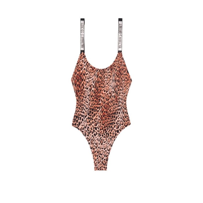 Купальник монокіні Shine Strap One-piece Leopard
