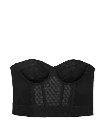 Комплект білизни VS Archives Monogram Corset Top Set Black
