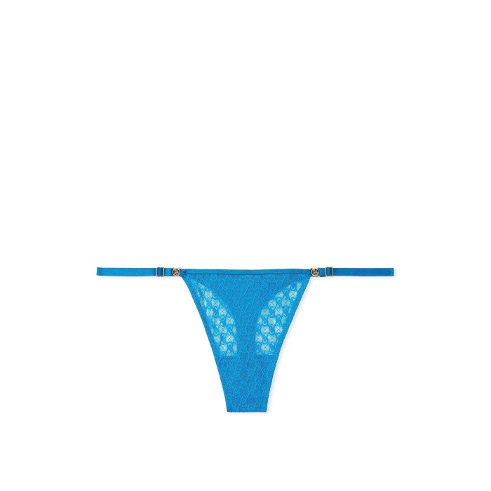 Трусики Icon Lace String Thong Panty Shocking Blue