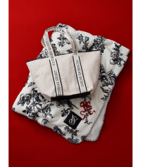 Набор Сумка + Плед Tote Bag + Cozy Blanket Plush VS White 