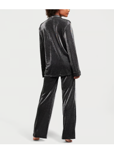 Пижама Shimmer Knit Long Pajama Set Silver 