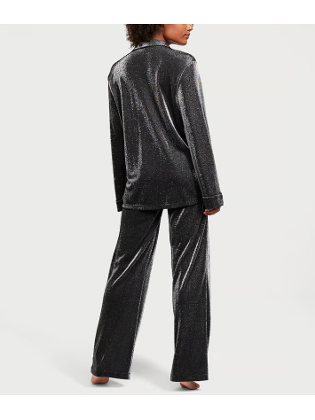 Піжама Shimmer Knit Long Pajama Set Silver