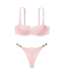 Комплект білизни Wicked Unlined Lace Balconette Bra Set Pretty Blossom