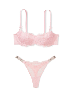 Комплект білизни Wicked Unlined Lace Balconette Bra Set Pretty Blossom