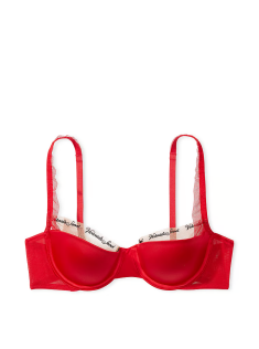 Комплект белья VERY SEXY Logo Embroidery Lightly Lined Balconette Bra Set Lipstick