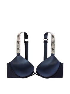 Комплект білизни Bombshell Add-2-Cups Double Shine Strap Push-Up Bra Set Noir Navy