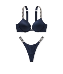 Комплект белья Shine Cradle Push-Up Bra Set Noir Navy