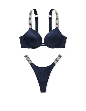 Комплект белья Shine Cradle Push-Up Bra Set Noir Navy