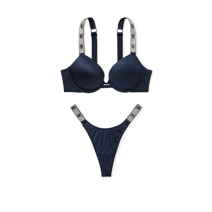 Комплект білизни Shine Cradle Push-Up Bra Set Noir Navy