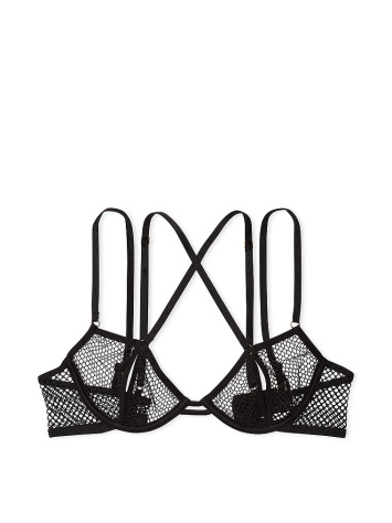 Комплект білизни Fishnet Lace Open Cup Low-Cut Demi Bra Set