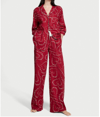Пижама Flannel Long Pajama Set Lipstick