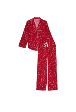 Піжама Flannel Long Pajama Set Lipstick