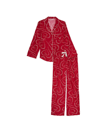 Піжама Flannel Long Pajama Set Lipstick